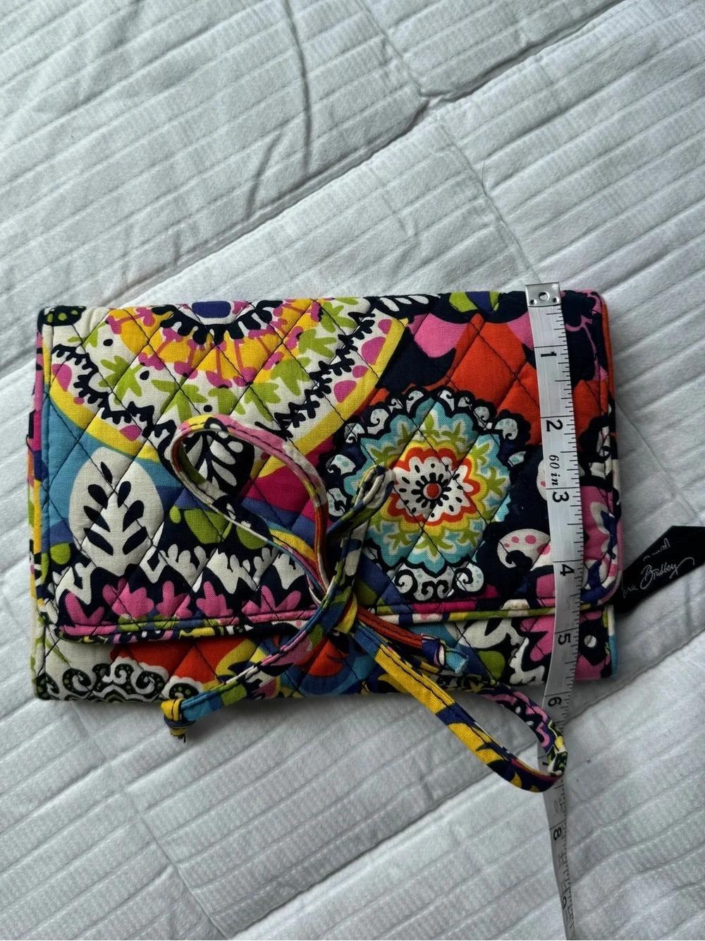 Vera Bradley multicolored quilted jewelry organizer